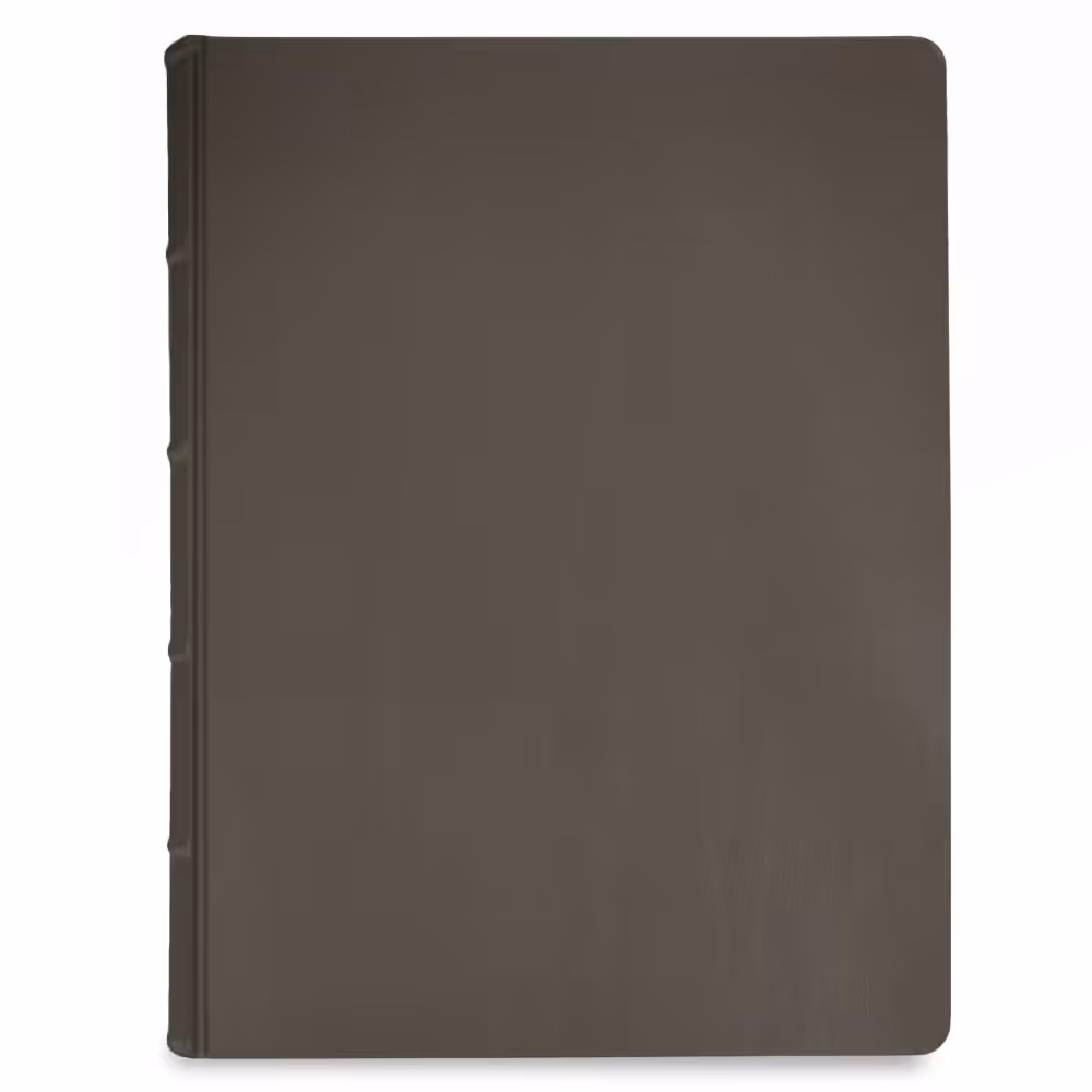 album na zdjęcia wsuwane | skóra galanteryjna | brązowy ziemisty