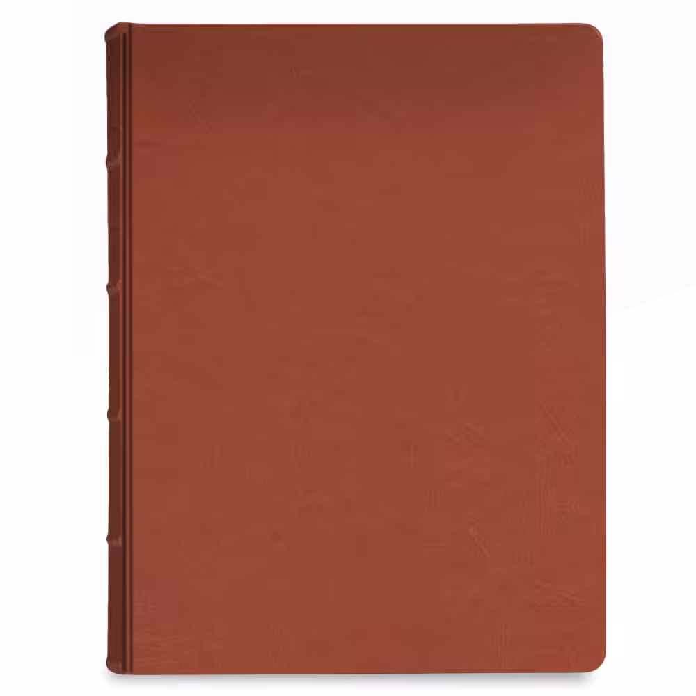 album na zdjęcia wsuwane | skóra galanteryjna | rudy brąz