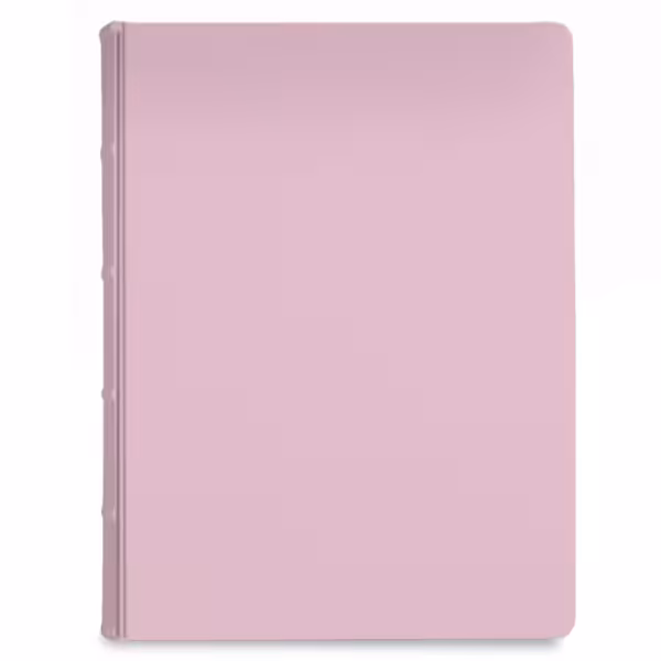album na zdjęcia wsuwane | skóra galanteryjna | pastelowy róż