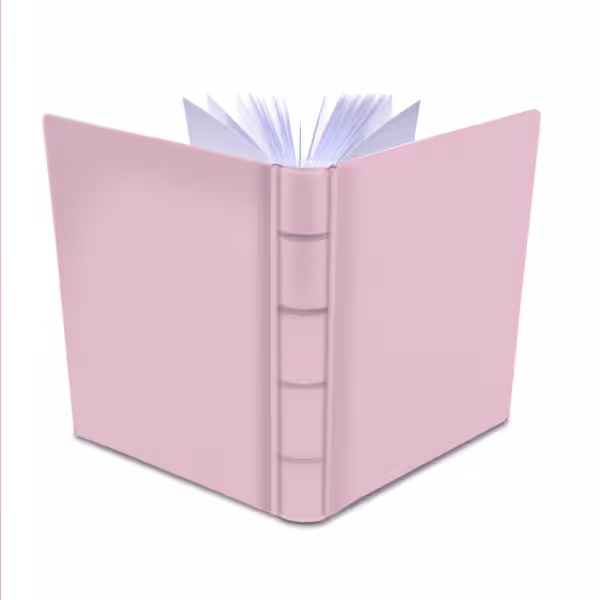 album na zdjęcia wsuwane | skóra galanteryjna | pastelowy róż