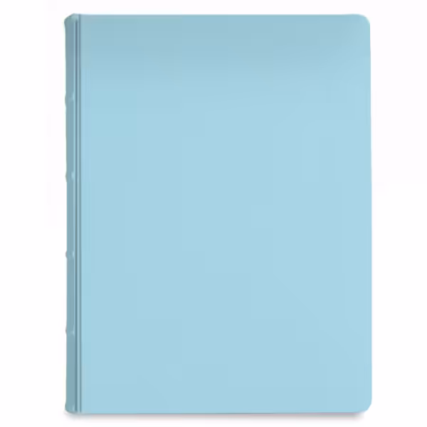 album na zdjęcia wsuwane | skóra galanteryjna | pastelowy błękit