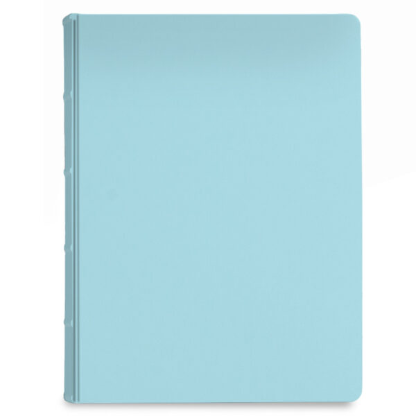 album na zdjęcia wsuwane | skóra galanteryjna | pastelowy błękit
