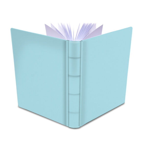 album na zdjęcia wsuwane | skóra galanteryjna | pastelowy błękit