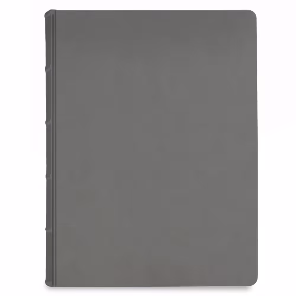 album na zdjęcia wsuwane | skóra galanteryjna | szary