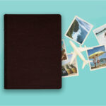 album na zdjęcia wsuwane | skóra galanteryjna | ciemny brąz
