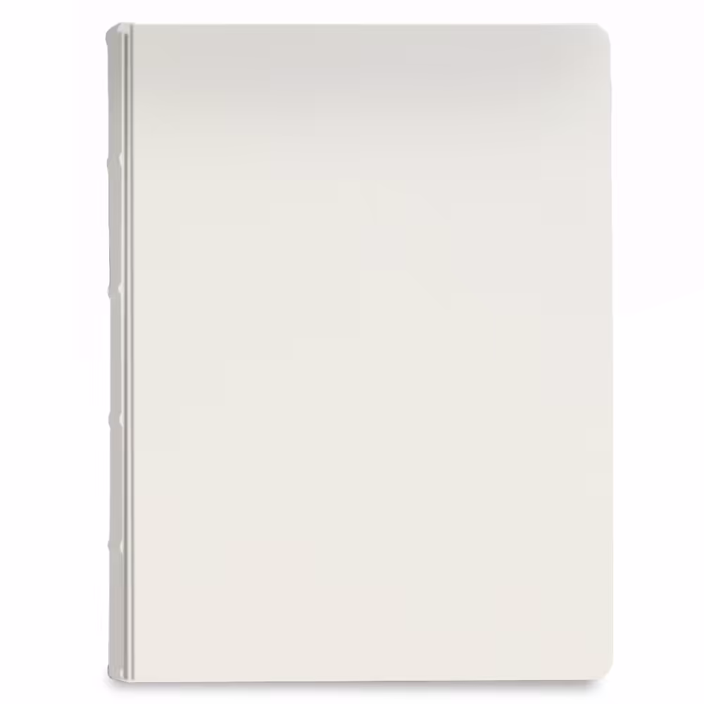 album na zdjęcia wsuwane | skóra galanteryjna | śmietankowa biel