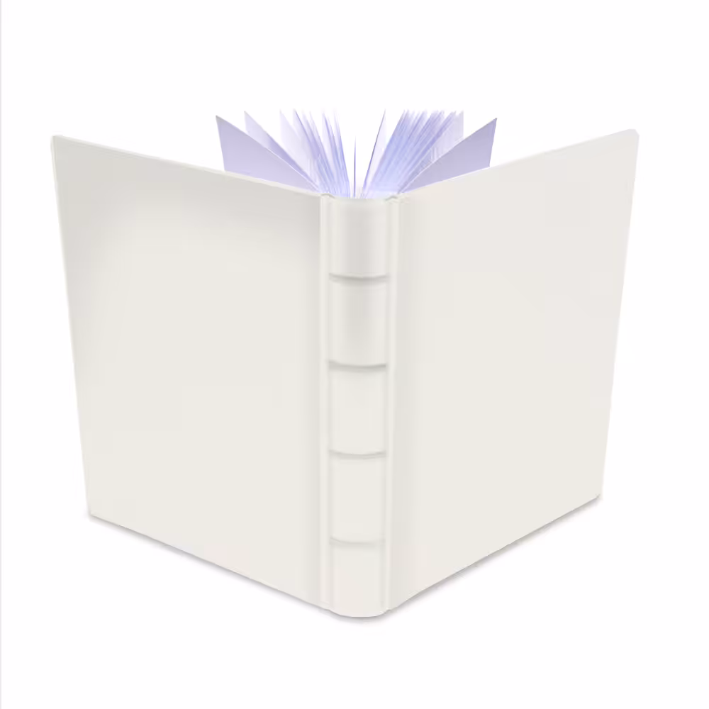 album na zdjęcia wsuwane | skóra galanteryjna | śmietankowa biel