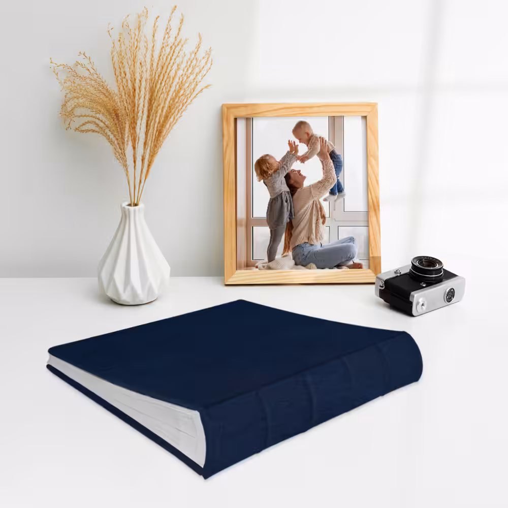 album na zdjęcia wsuwane | skóra galanteryjna | ciemnoniebieski