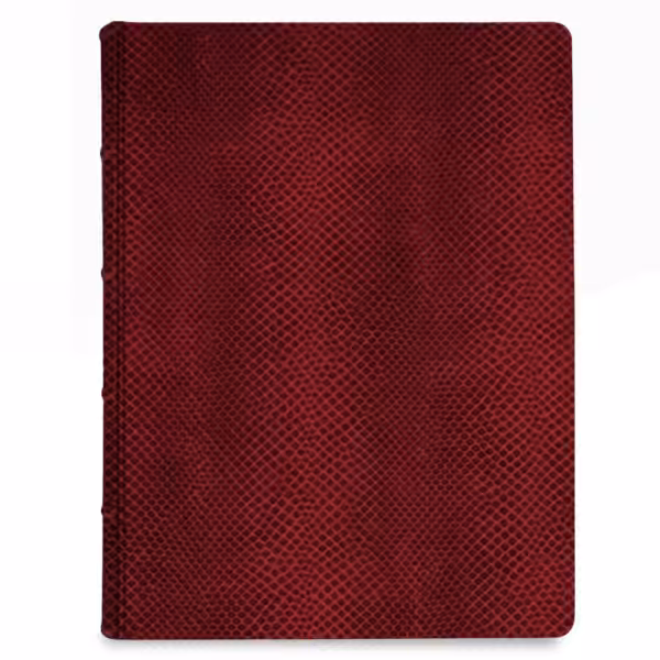 album na zdjęcia wsuwane | skóra galanteryjna | czerwona skóra węża