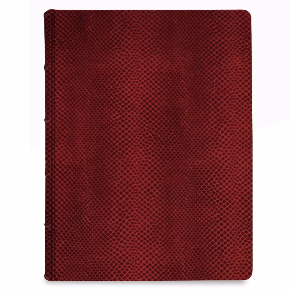 album na zdjęcia wsuwane | skóra galanteryjna | czerwona skóra węża