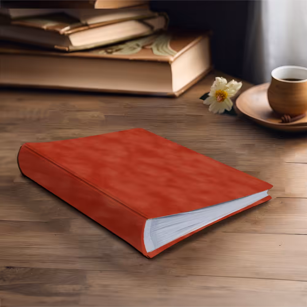 album na zdjęcia wsuwane | welur | kolor terrakota meblowa