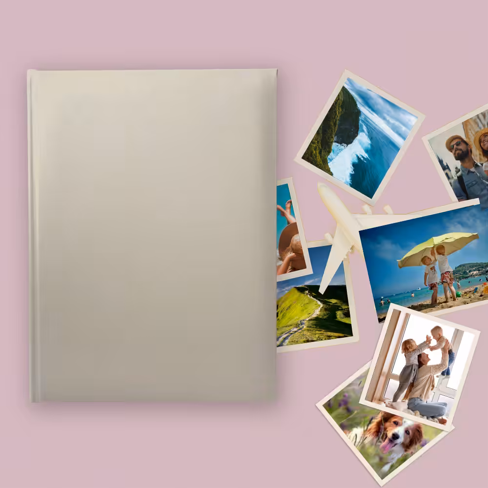 album na zdjęcia wsuwane | welur | ecru