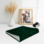 album na zdjęcia wsuwane | welur | butelkowy welur