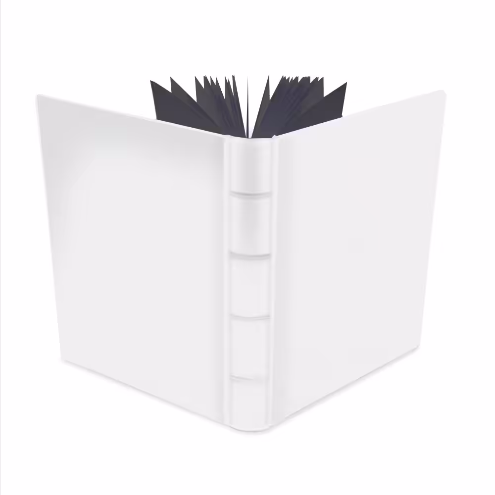 album na zdjęcia wsuwane | skóra galanteryjna | perłowa biel