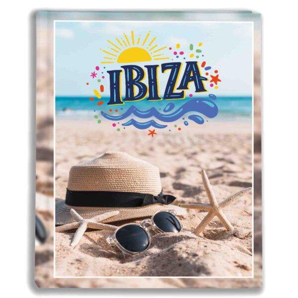 album na zdjęcia kieszeniowy, pamiątka z wakacji, ibiza, hiszpania