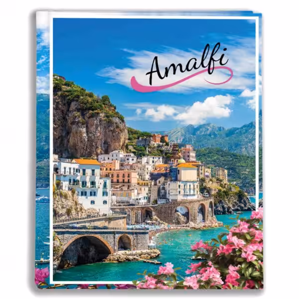 album na zdjęcia kieszeniowy, pamiątka z wakacji, włoskie amalfi