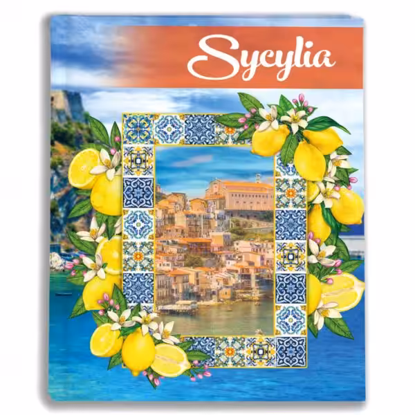 album na zdjęcia kieszeniowy, pamiątka z wakacji, włochy, sycylia
