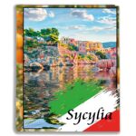 kieszeniowy album na zdjęcia, pamiątka z wakacji, włochy, sycylia
