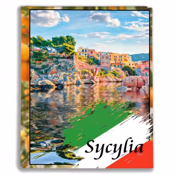 kieszeniowy album na zdjęcia, pamiątka z wakacji, włochy, sycylia