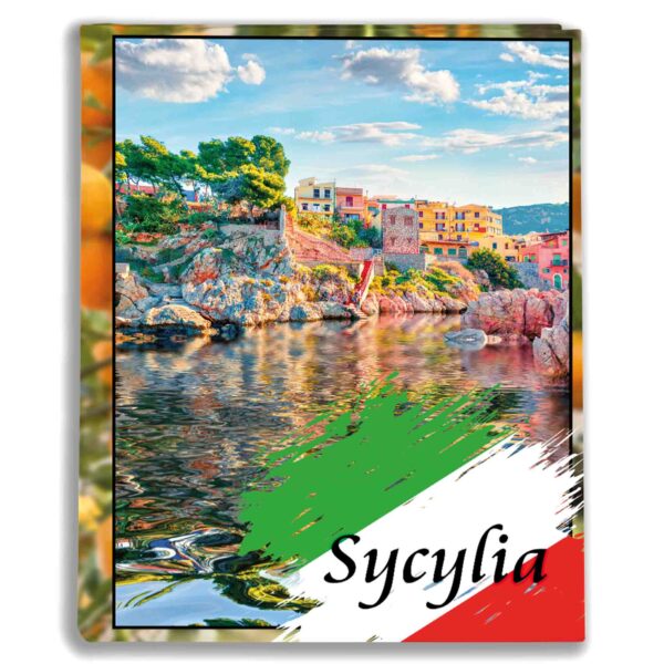 kieszeniowy album na zdjęcia, pamiątka z wakacji, włochy, sycylia