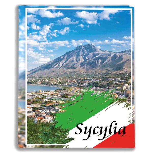 kieszeniowy album foto, pamiątka z wakacji, włochy, sycylia