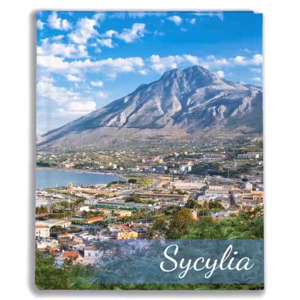 kieszeniowy album na zdjęcia, pamiątka z wakacji, sycylia, włochy