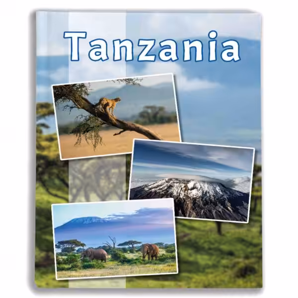 kieszeniowy album na zdjęcia, pamiątka z wakacji, tanzania, sawanna
