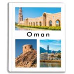 kieszeniowy album na zdjęcia, pamiątka z wakacji, azja, oman,  wielki meczet sułtana kabusa