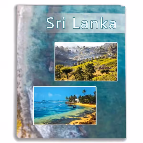 album na zdjęcia kieszeniowy, pamiątka z wakacji, demokratyczno-socjalistyczna republika sri lanki