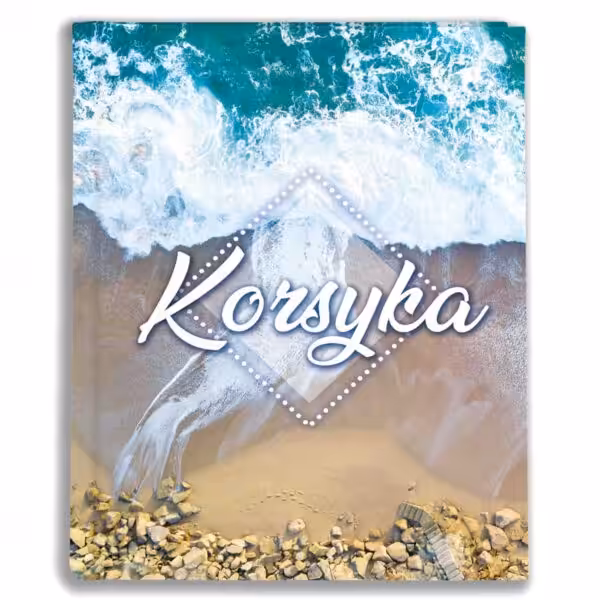 album na zdjęcia kieszeniowy, pamiątka z wakacji, korsyka