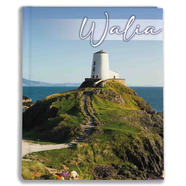 album na zdjęcia kieszeniowy, pamiątka z wakacji, walia, latarnia morska na wyspie llandwyn