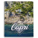 album na zdjęcia kieszeniowy, pamiątka z wakacji, capri, włochy, morze tyrreńskie