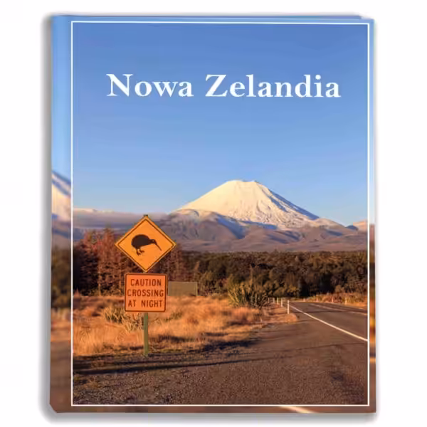 album na zdjęcia kieszeniowy, pamiątka z wakacji, nowa zelandia, ngauruhoe