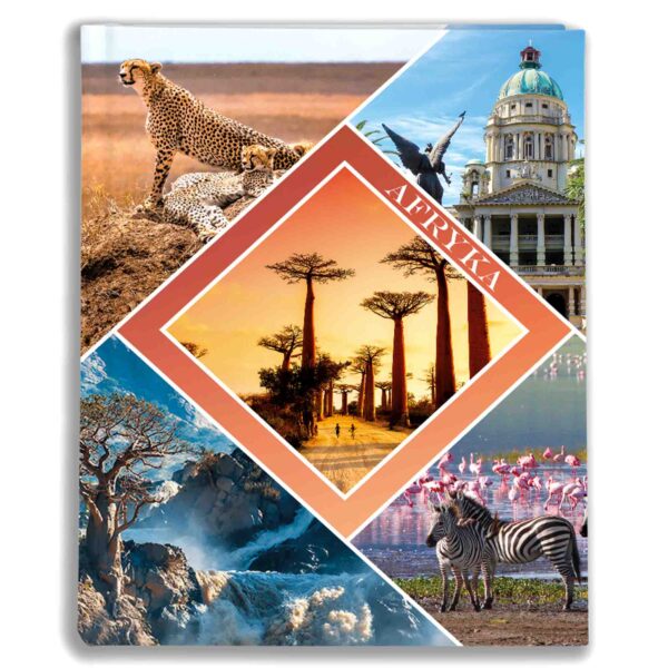 album na zdjęcia kieszeniowy, pamiątka z wakacji, afryka, sawanna