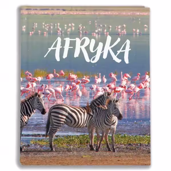 album na zdjęcia kieszeniowy, pamiątka z wakacji, afryka, zebry