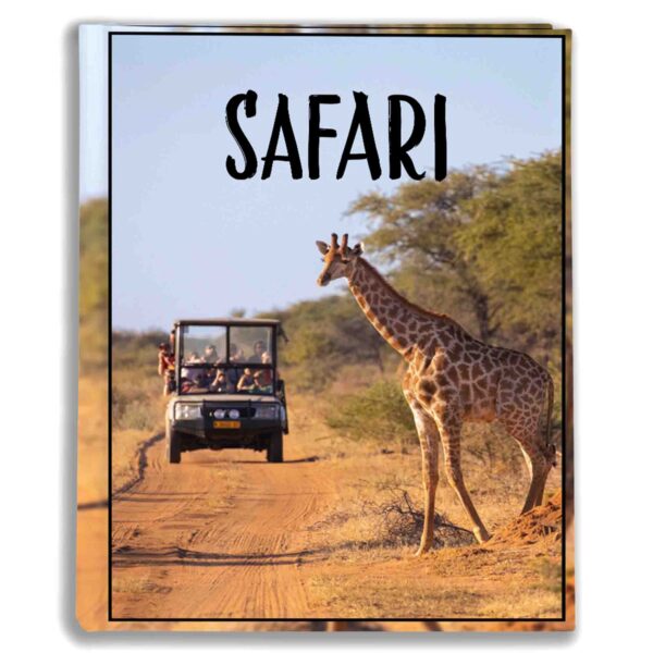 album na zdjęcia kieszeniowy, pamiątka z wakacji, afryka, safari