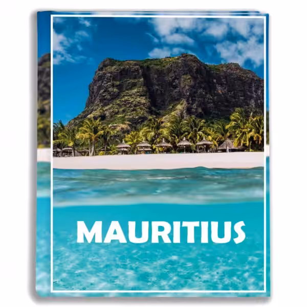 album na zdjęcia kieszeniowy, pamiątka z wakacji, afryka, mauritius