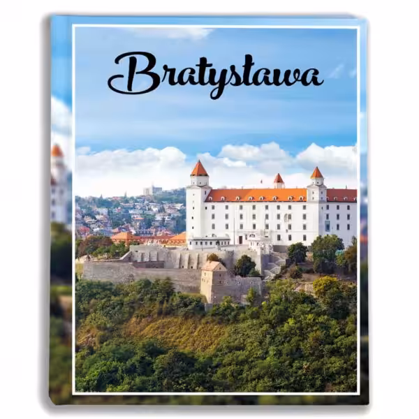 album na zdjęcia kieszeniowy, pamiątka z wakacji, europa, bratysława, słowacja