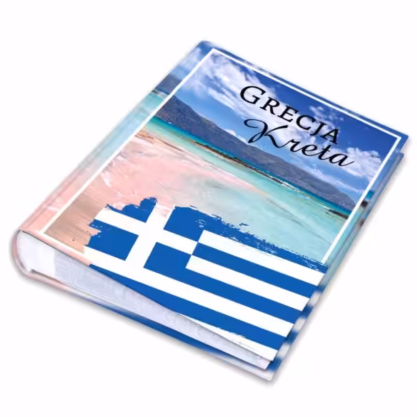 album na zdjęcia kieszeniowy, pamiątka, wakacje na krecie