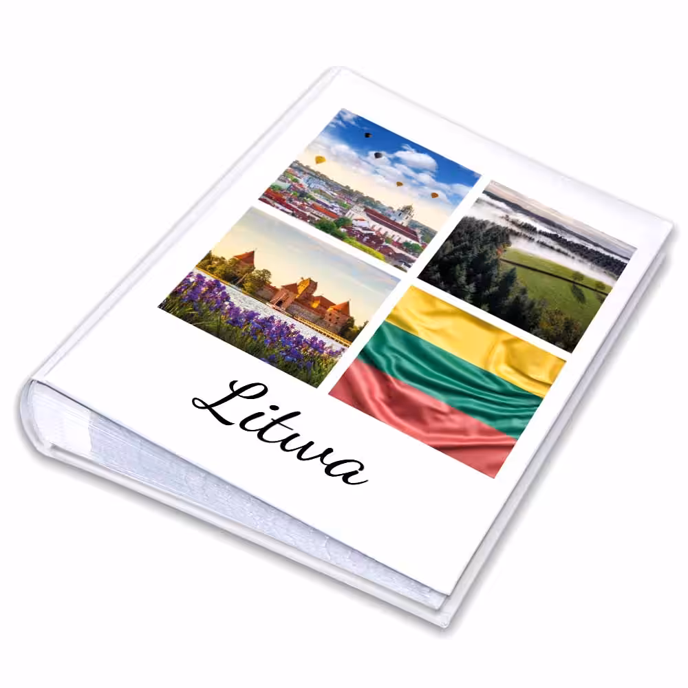 album na zdjęcia kieszeniowy, pamiątka z wakacji, litwa