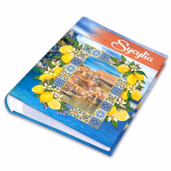 album na zdjęcia kieszeniowy, pamiątka z wakacji, włochy, sycylia