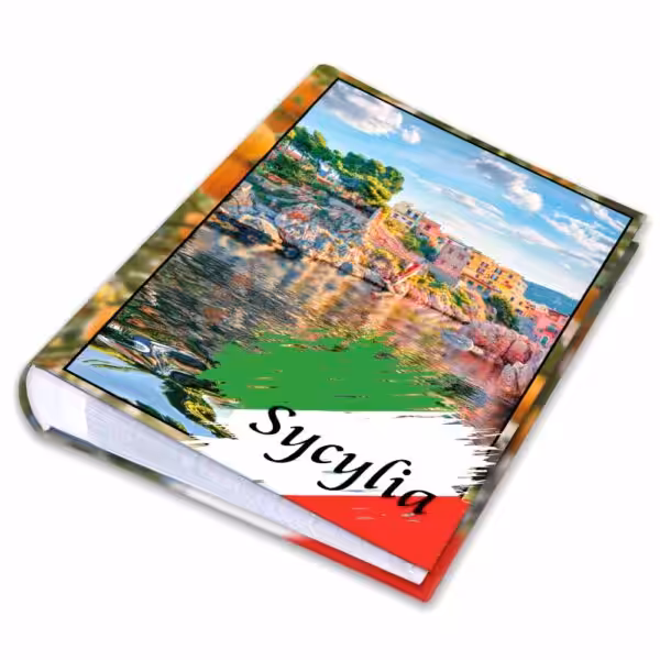 kieszeniowy album na zdjęcia, pamiątka z wakacji, włochy, sycylia