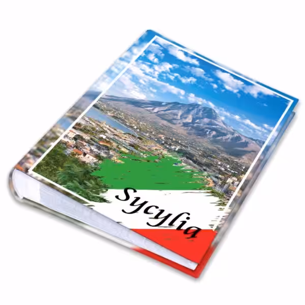 kieszeniowy album foto, pamiątka z wakacji, włochy, sycylia