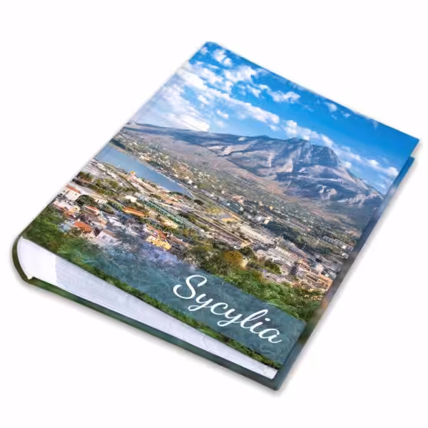 kieszeniowy album na zdjęcia, pamiątka z wakacji, sycylia, włochy