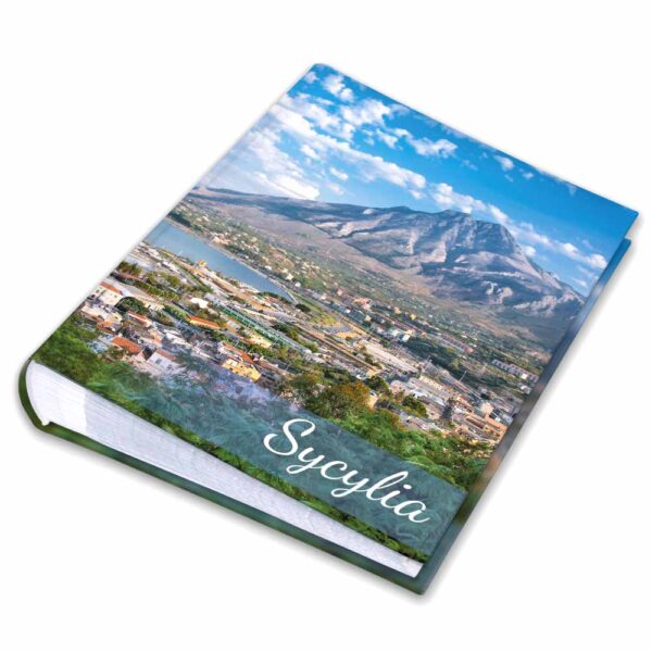 kieszeniowy album na zdjęcia, pamiątka z wakacji, sycylia, włochy