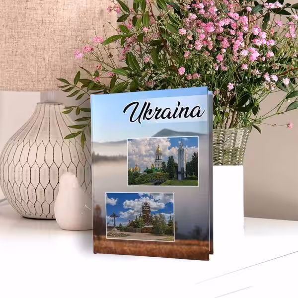kieszeniowy album na zdjęcia, pamiątka z wakacji na ukrainie