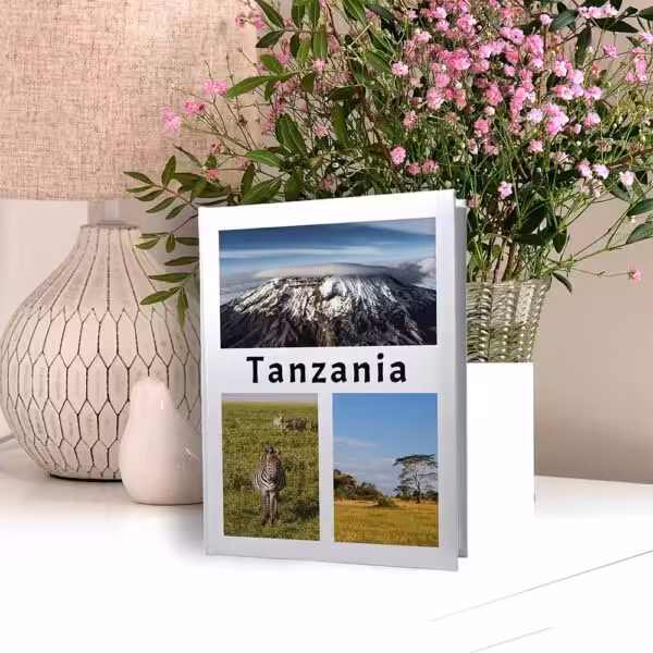 kieszeniowy album na zdjęcia, pamiątka z wakacji, afryka, tanzania