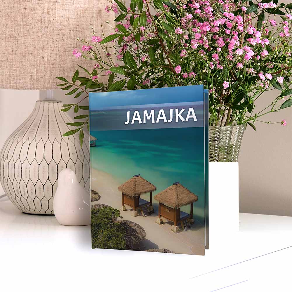 album na zdjęcia kieszeniowy, pamiątka z wakacji, jamajka, morze karaibskie, seven mile beach