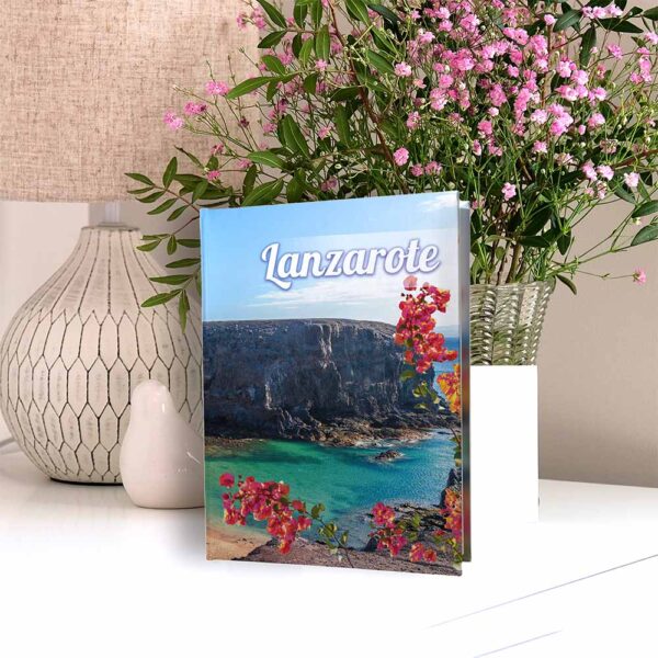 album na zdjęcia kieszeniowy, pamiątka z wakacji, lanzarote, hiszpania, playa de papagayo