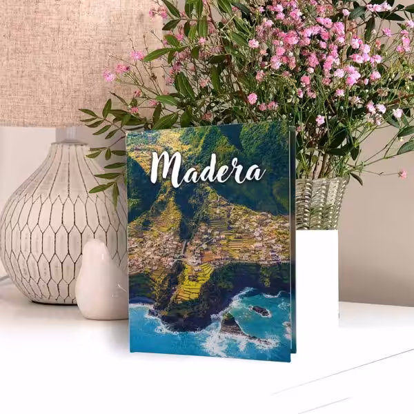 album na zdjęcia kieszeniowy, pamiątka z wakacji, portugalia, madera